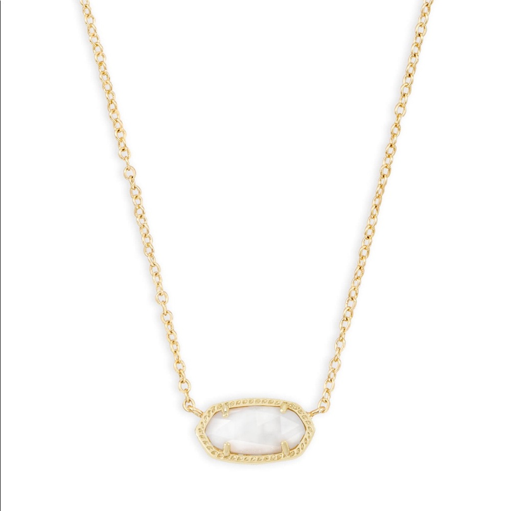 Kendra Scott Pendant Necklace in White Pearl ✨